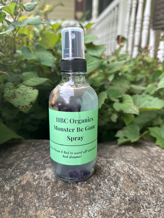 Monster Be Gone Spray- Crystal & Essential Oil infused nighttime spray