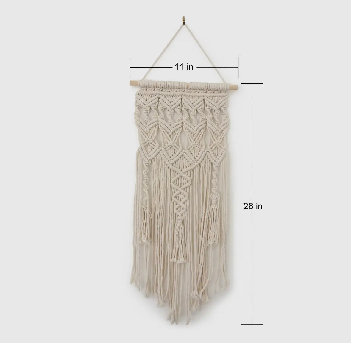 DNA woven macrame tapestry