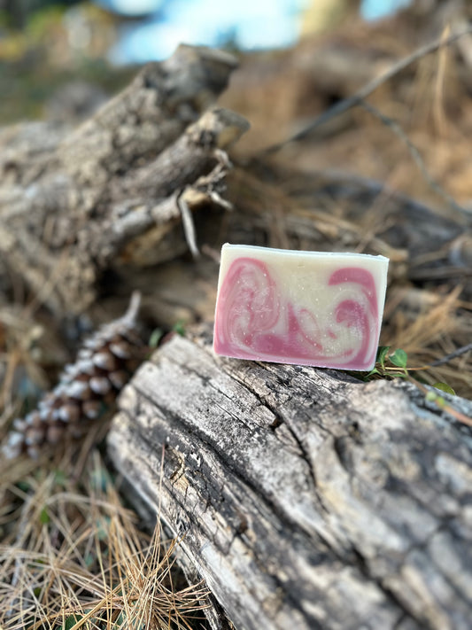 Candy Cane Swirl Cold Process Soap (Peppermint & Vanilla)